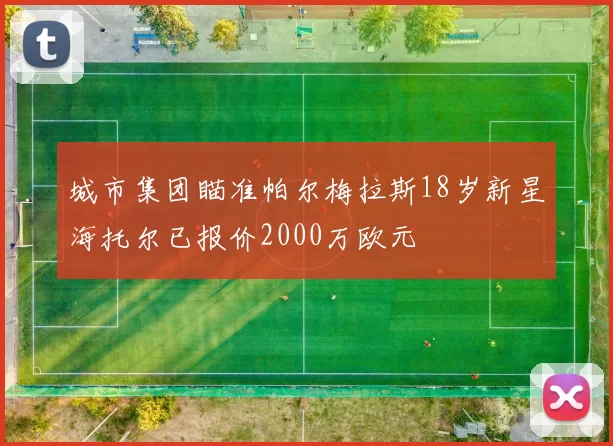 城市集团瞄准帕尔梅拉斯18岁新星海托尔已报价2000万欧元